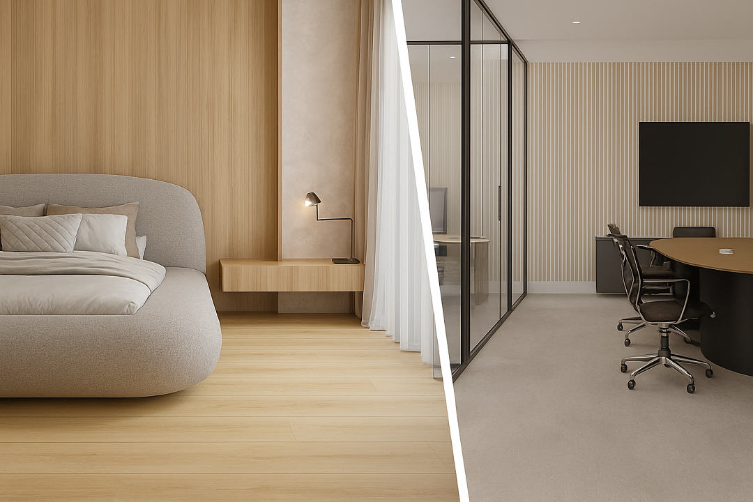 Piso Vinílico Santa Luzia Floor® Colado (Dry-back): solução profissional da líder nacional em rodapés