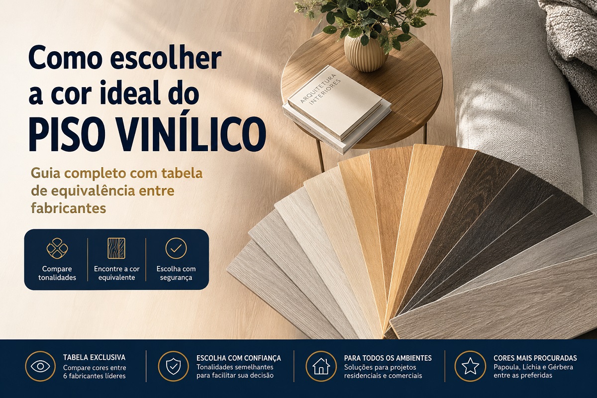 Como escolher a cor do piso vinílico? Guia completo para acertar na tonalidade