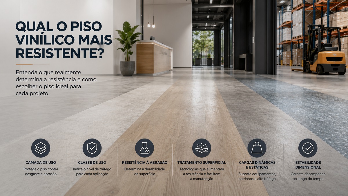 Qual o piso vinílico mais resistente? Entenda o que realmente determina a resistência